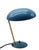 Mid-Century Modern Blue Metal and Brass Table Lamp, Italy, 1950s For Sale - Image 3 of 13