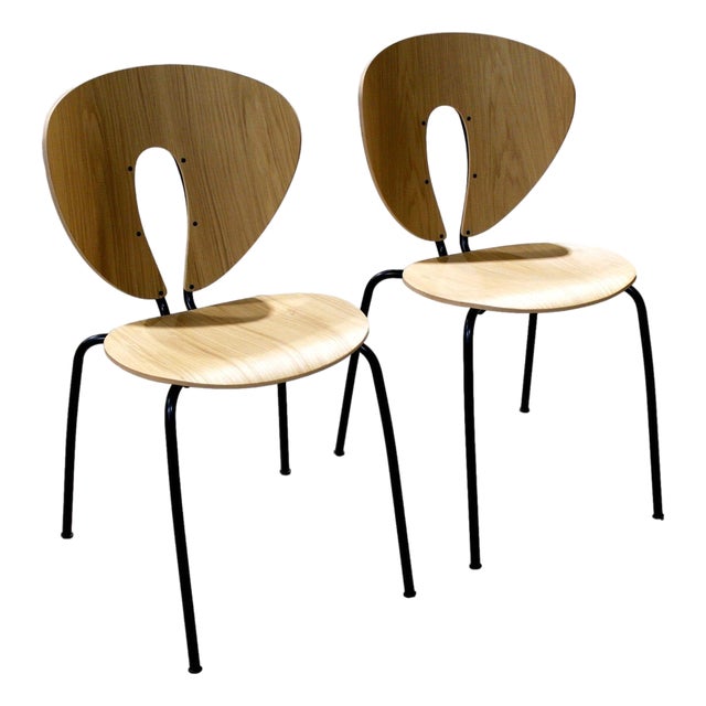 Late 20th Century Stua Pair of 'Globus' Chairs - Oak For Sale