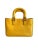Description: - Fendi calfskin Romano Selleria FF Tote in Sunflower Yellow - Signature brass FF logo hardware - Removable...