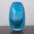 Postmodern Turquoise Cuffed Murano Glass Vase from Nasonmoretti, Italy For Sale - Image 3 of 13