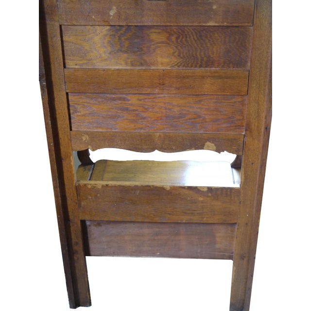 Vintage Oak Hall Tree Chairish