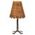 Mid-Century Table Lamp in Wrought Iron with Woven Rattan Shade, 1960s For Sale - Image 11 of 11