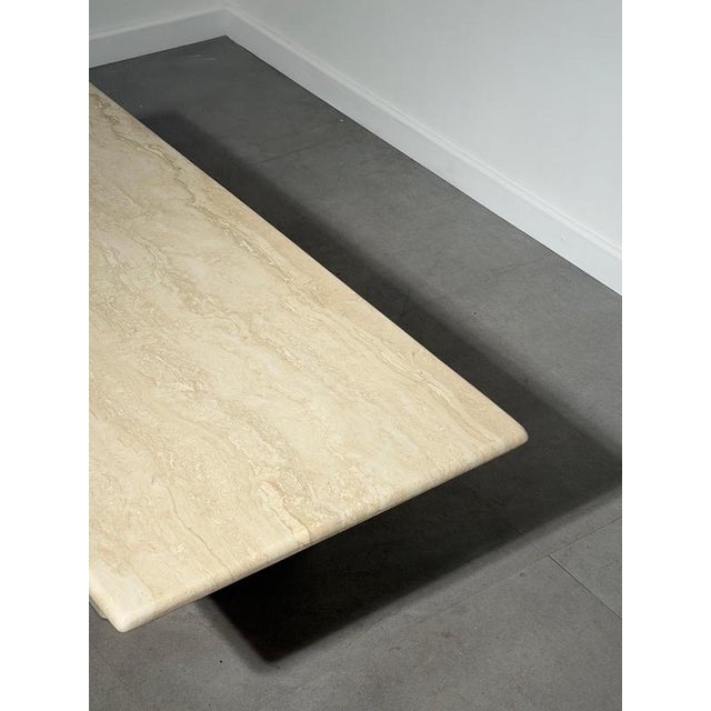 Vintage Travertine Coffee Table For Sale - Image 4 of 6