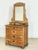 Antique Biedermeier Pine Brass Dressing Table with Mirror Attachment, 1900 For Sale - Image 8 of 10