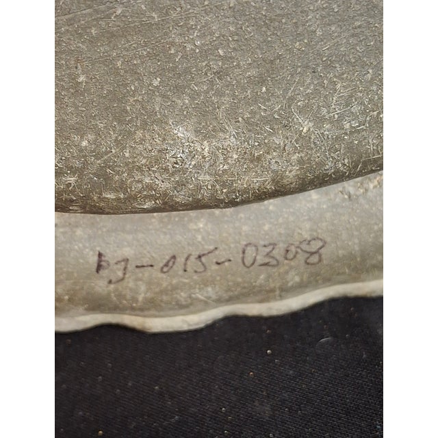18th Century Continental Pewter Sukkot Sukkah Plate Hebrew Engraved Rare Relief Judaica For Sale - Image 11 of 18