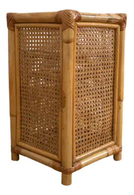 Bamboo and Rattan Umbrella Stand by Franco Albini, 1960s