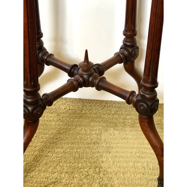 Continental Marquetry Side Table For Sale - Image 4 of 13