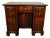 18th Century Style Walnut Knee Hole Writing Desk with Key and Lock, 1930 For Sale