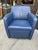 Set of Postmodern Leather Swivel Club Chairs & Ottoman by Schillig, Germany from the 1980s. In excellent condition, the...