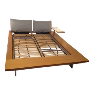 1980s Peter Maly for Ligne Roset European Queen Bed Frame For Sale