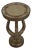 Vintage Eglomise Glass Top Accent Table For Sale