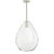 Contemporary Arteriors Brushed Nickel and Glass Nala Pendant For Sale