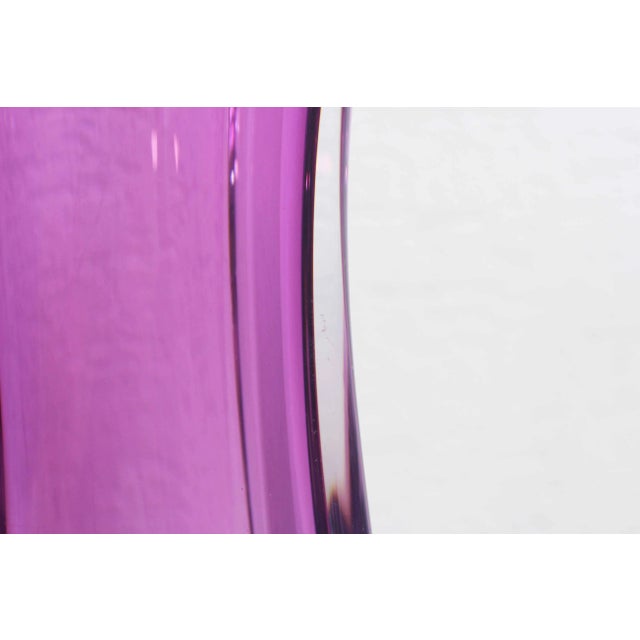 Pink Large Murano Glass Vase For Sale - Image 8 of 11