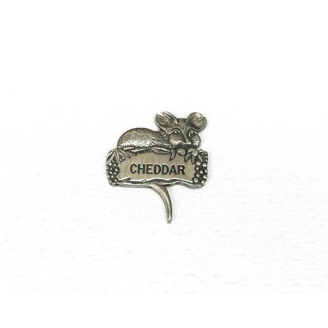 Pewter Mice Cheese Markers Chairish