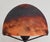 1920s French Art Deco Daum Table Lamp - Burned Orange Mottled Glass & Wrought Iron For Sale - Image 6 of 11