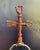 French Provincial Vintage Bouillotte Lamp Shade Finial Red Arrow For Sale - Image 3 of 4