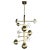 Ares Shiny Gold Metal Chandelier by Alabastro Italiano For Sale - Image 6 of 6