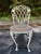 Metal Vintage Hollywood Regency Metal and Glass Garden Dining Set, 5 Pieces For Sale - Image 7 of 8