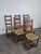 Rustic Chairs with Slatted Backs, Set of 6, in Very Good conditions.