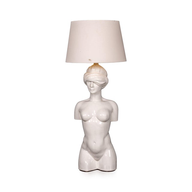Vintage Italian Ceramic Table Lamp by Giulio Ciniglia for Vivai Del Sud, 1970 For Sale - Image 17 of 17