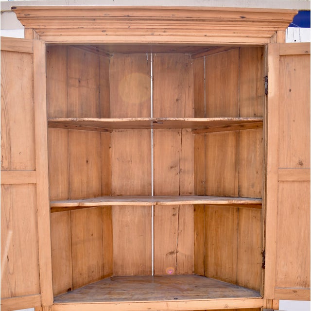 English Pine Four Door Corner Cupboard, Circa 1860 For Sale - Image 11 of 12