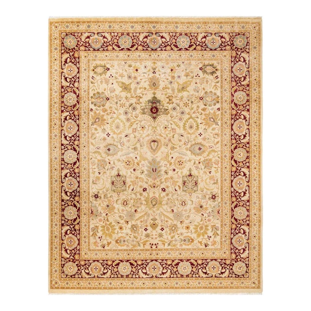 Ivory Mogul, One-of-a-Kind Hand-Knotted Area Rug in Ivory, 8' 1" x 10' 4" For Sale - Image 8 of 8
