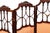 Wood Antique Edwardian Three-Panel Room Divider Screen For Sale - Image 7 of 8