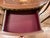 Wood French Louis XV Inlaid Oval Side Table With Drawer, Brass Gallery & Lower Shelf For Sale - Image 7 of 9