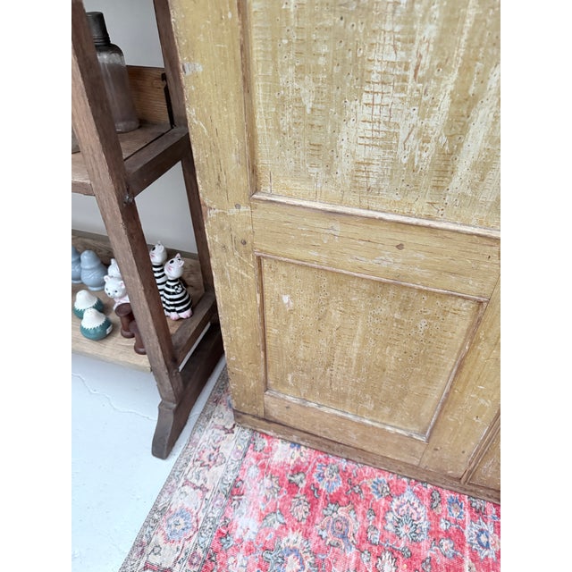 Mustard Antique Grain Painted Jelly Cupboard For Sale - Image 8 of 10