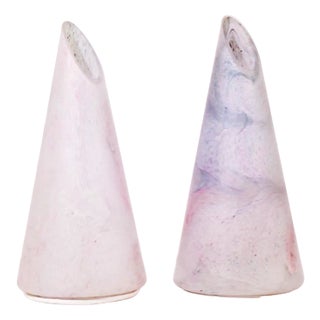 Italian Murano Glass Table Lamps in the style of Vistosi Murano, 1980s, Set of 2 For Sale