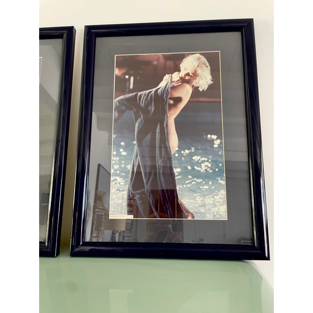 Pop Art Vintage Marilyn Monroe Hollywood Pool Blue Robe Nude Framed Prints Lawrence Schiller 1962 For Sale - Image 3 of 8