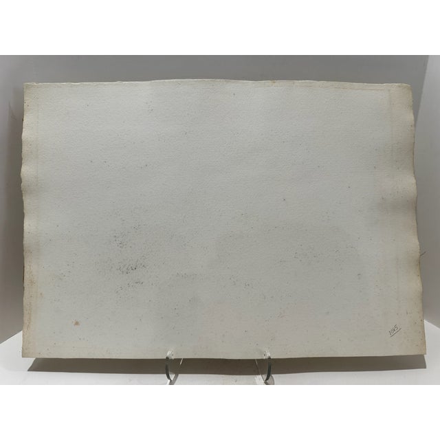 Henry Emil Salloch Original Watercolor on Paper Alpine Valley, 1946. For Sale In Atlanta - Image 6 of 7
