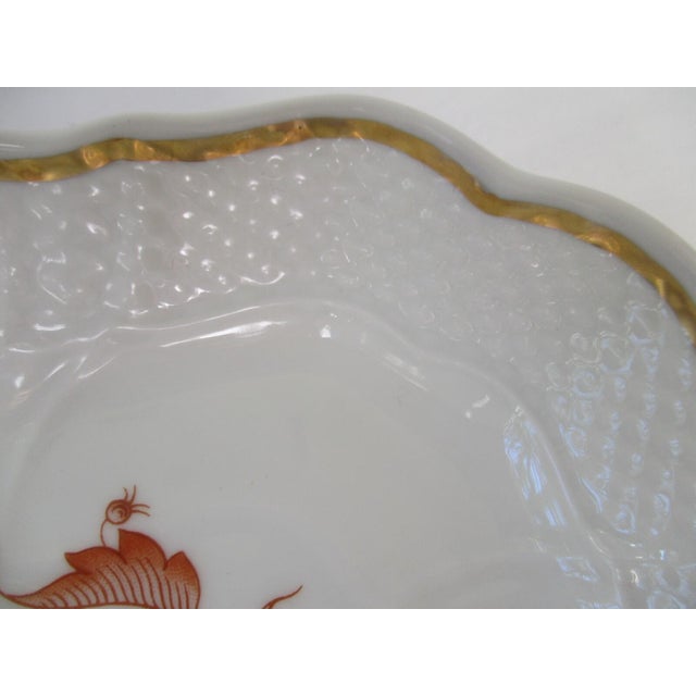 Chinoiserie 1960s Richard Ginori Scalloped Square Decorative Dish For Sale - Image 3 of 8