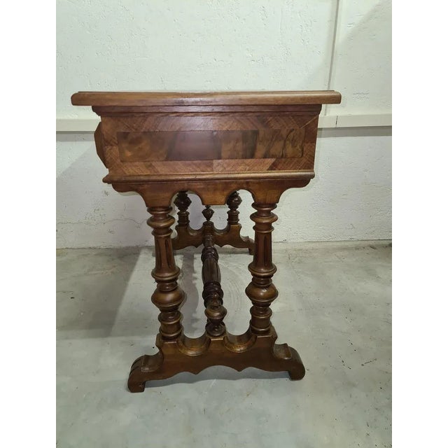Antique Walnut Console Table For Sale - Image 3 of 11