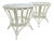 Pair Vintage Rattan Tables For Sale