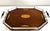 Antique English Silver and Mahogany Gallery Tray For Sale - Image 9 of 18