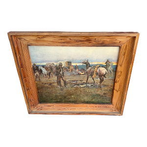 Vintage Old West Cowboy/Horse Print