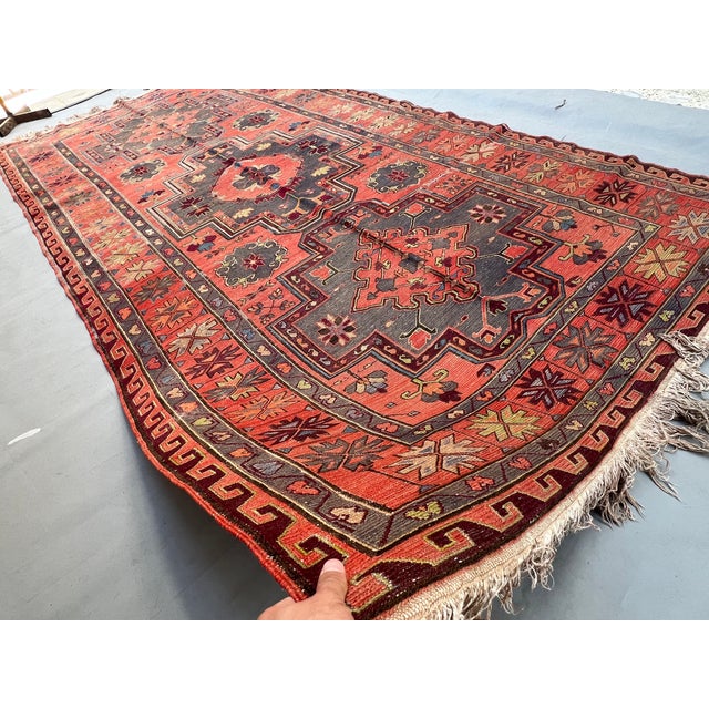 Tribal Antique Caucasian Kuba Soumak Medallion Rug - 11'3" X 6'3" For Sale - Image 3 of 13