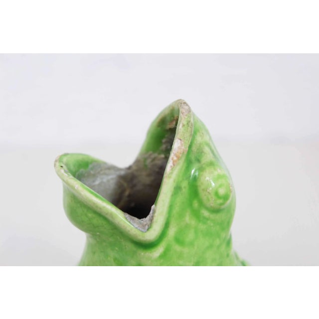 Ceramic Frog Vase from Sarreguemines, 1950s For Sale - Image 7 of 10