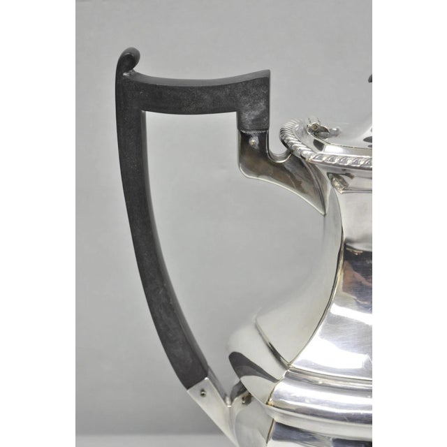 Metal Antique Walker & Hall 53499 Art Deco Silver Plated Tea Service Set - 4 PCS For Sale - Image 7 of 16