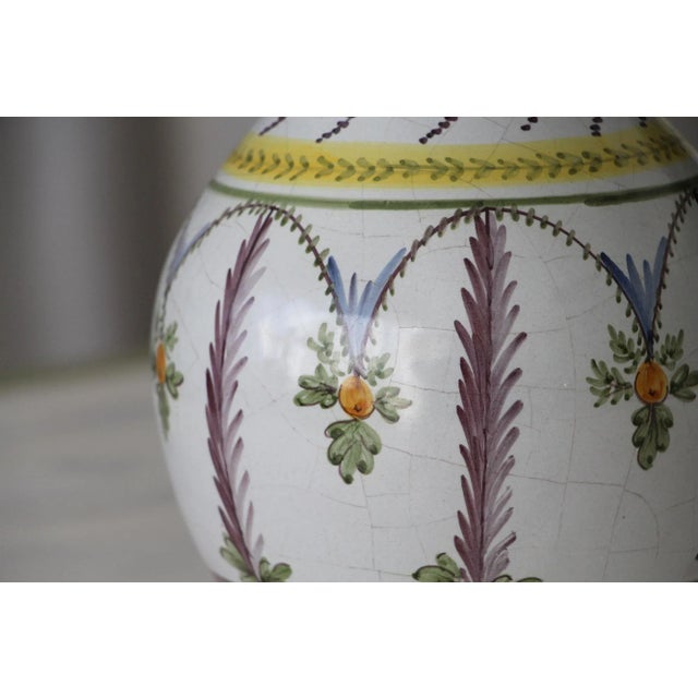 Ceramic 18th Century Glazed Earthenware Bottle Vase, Queen Maria I of Portugal Reign For Sale - Image 7 of 13