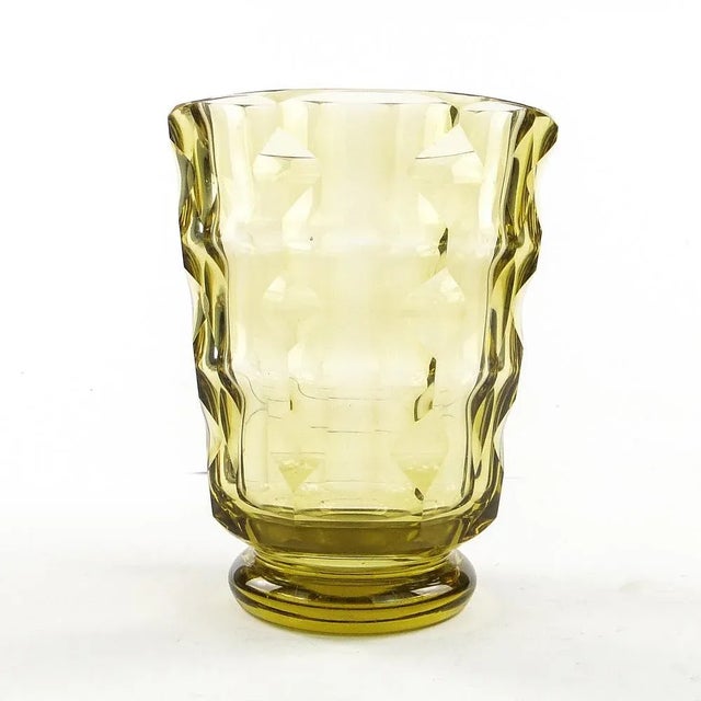 Art Deco Vase from Moser, Former Czechoslovakia, 1930s For Sale - Image 10 of 11