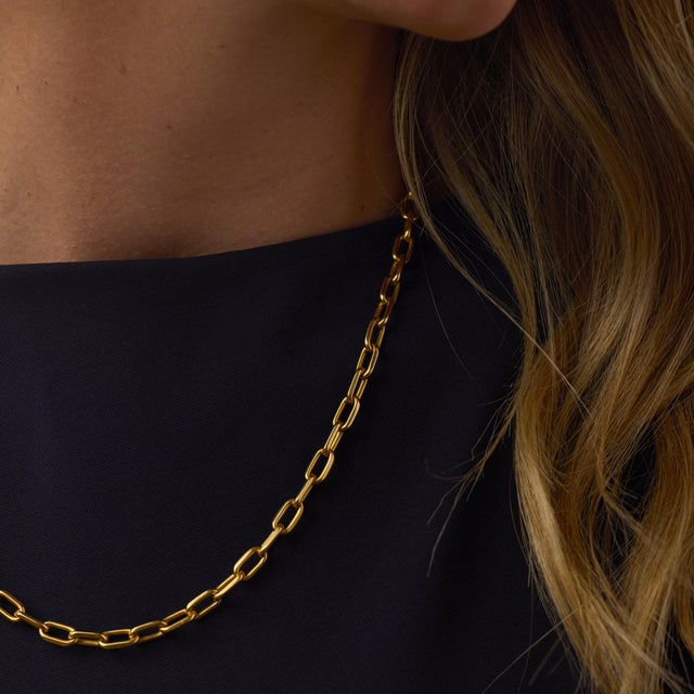 Mid 20th Century Mid 20th Century Cartier 18k Yellow Gold Santos Dumont Chain Necklace For Sale - Image 5 of 7