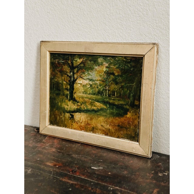 English Original Mid Century English Oil Painting by H. Simpson For Sale - Image 3 of 9