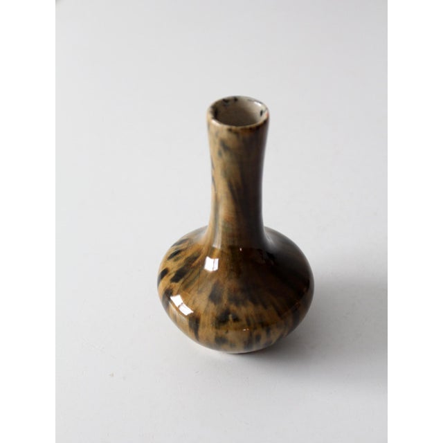 Contemporary Vintage Studio Pottery Bud Vase For Sale - Image 3 of 9