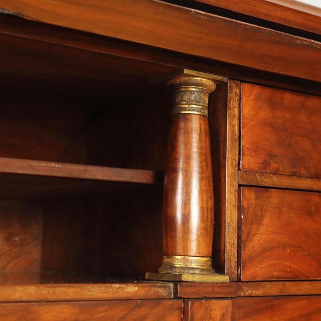 Empire Walnut Bureau with Bronze Details For Sale - Image 5 of 13
