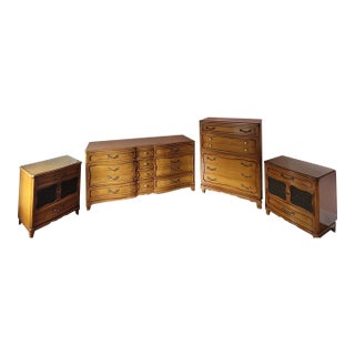 Vintage 1950s/60s R-Way French Provincial 4-Piece Bedroom Suite For Sale