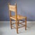 Wooden Chair with Rush Seat and Backrest, 1960s For Sale - Image 4 of 8