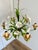 Vintage Floral Tole Chandelier, 1970 For Sale - Image 9 of 18