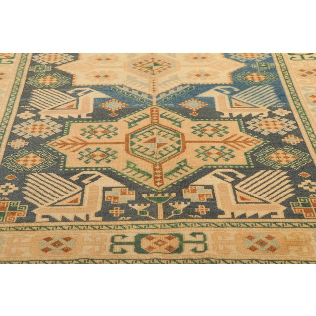 Vintage Turkish Oushak Rug - 04'04 X 07'03 For Sale - Image 4 of 9